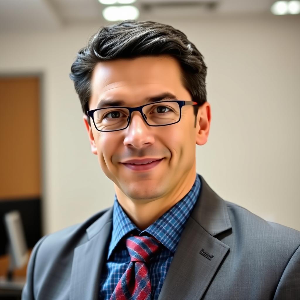 Portret specjalisty BHP zadowolonego z filmu szkoleniowego