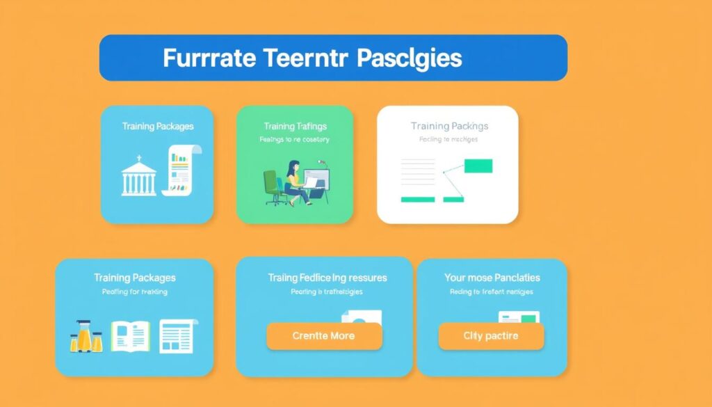 Generuj obrazek przedstawiający różne pakiety szkoleniowe Generuj obrazek przedstawiający różne pakiety szkoleniowe