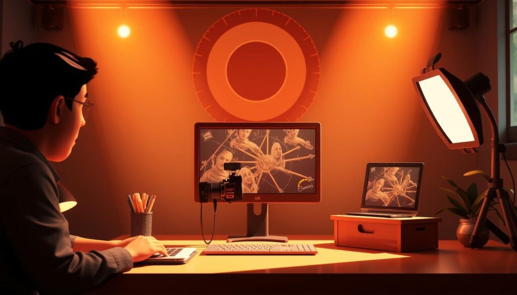 Grafika promująca szkolenia online z filmu i animacji Grafika promująca szkolenia online z filmu i animacji