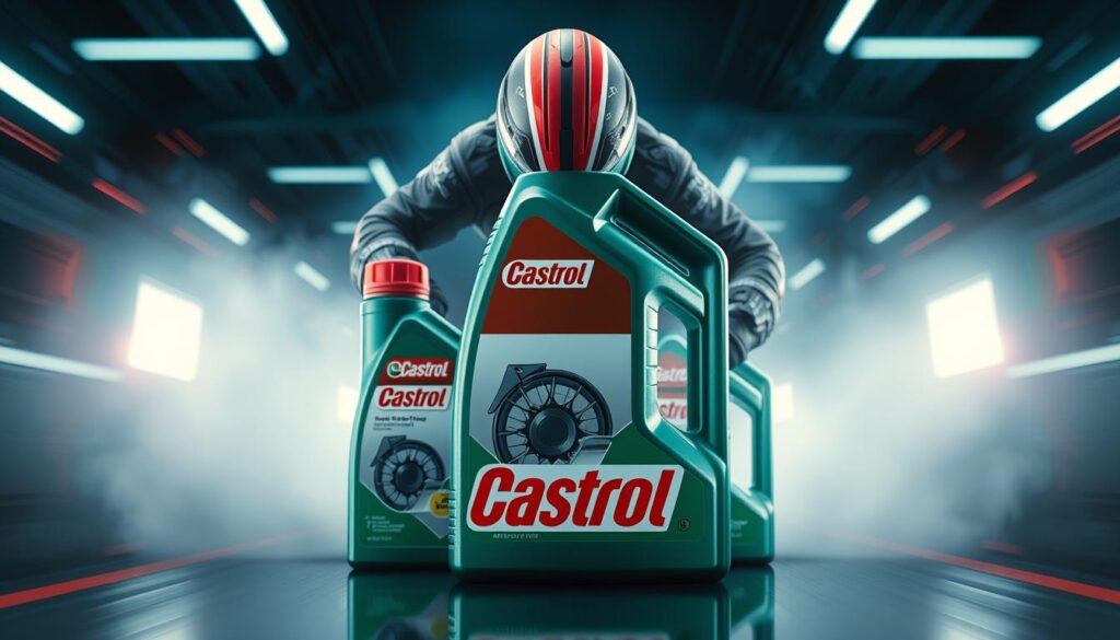 Generuj obraz filmu produktowego dla marki Castrol